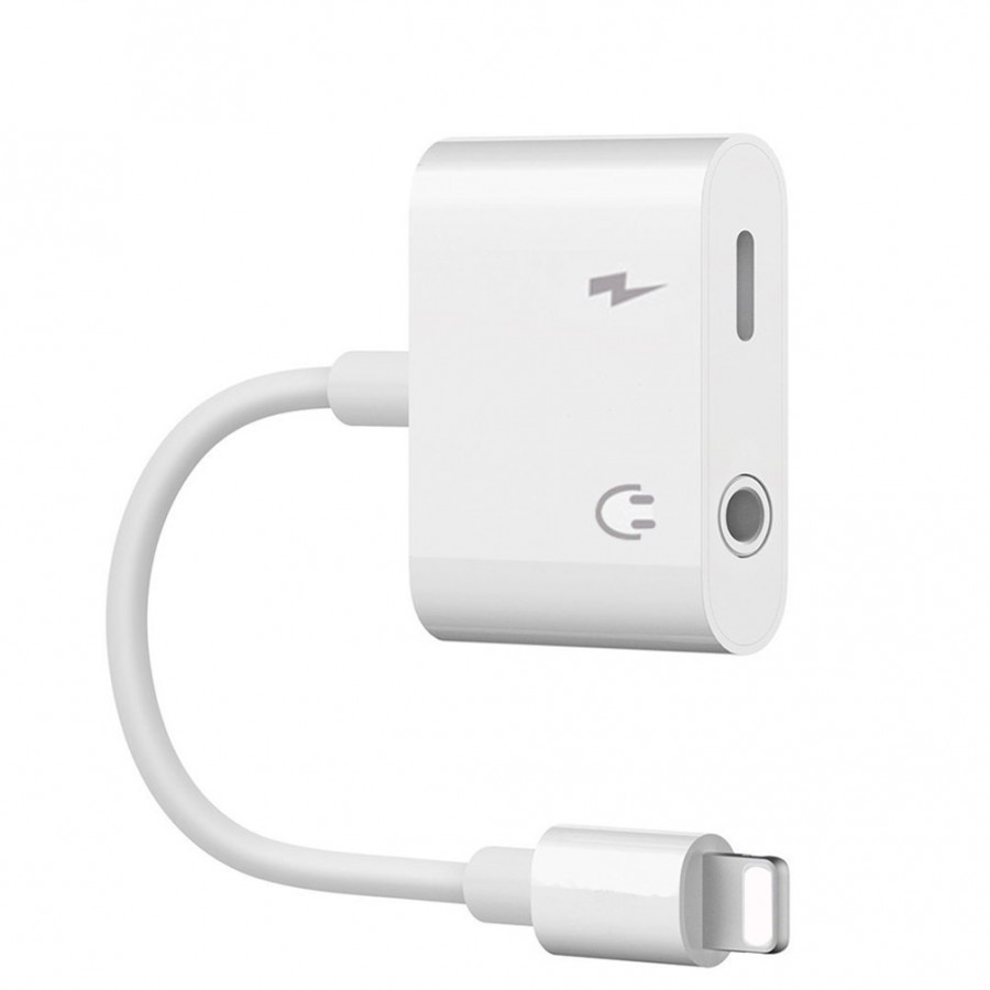 cáp chuyển đổi tai nghe 2 đầu vừa sạc vừa nghe iphone ipad - jack chuyển đổi tai nghe từ lightning sang cổng loa 3.5mm dùng bluetooth