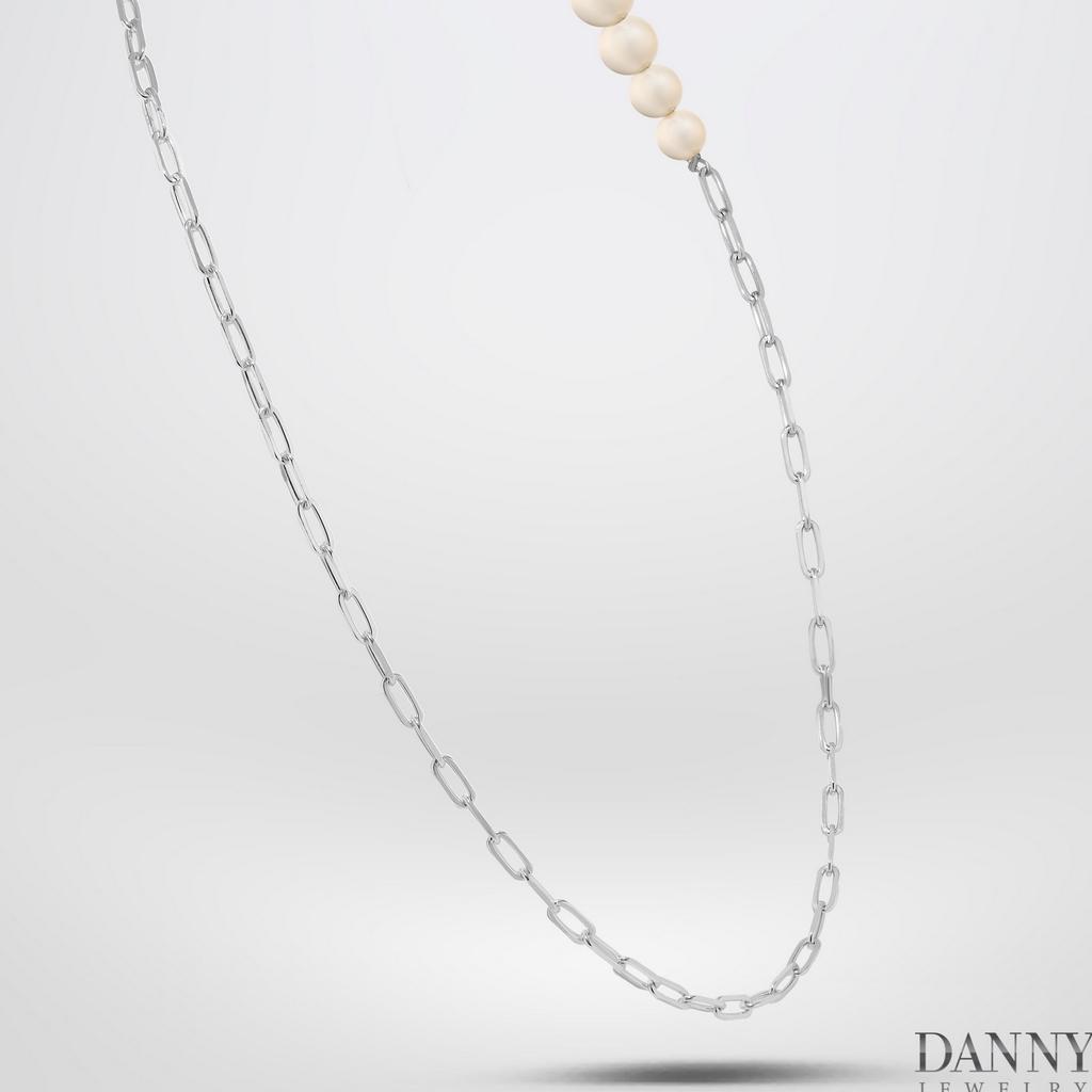 Dây Chuyền Danny Jewelry Bạc 925 Xi Rhodium Đính Ngọc Ốc D6235100010