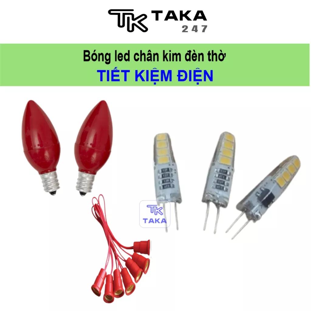 Bóng nhót led đèn thờ bóng led chân kim đèn thờ đèn trang trí tiết kiệm điện