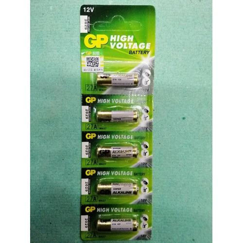 Pin 12v A27 pin điều khiển cửa cuốn 1 vỉ 5 viên - 666
