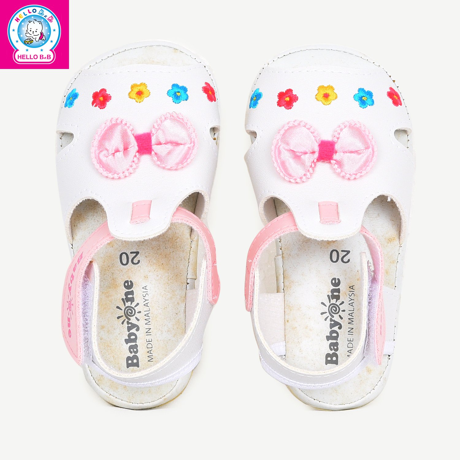 Giày sandal BabyOne 0811 size 21 White