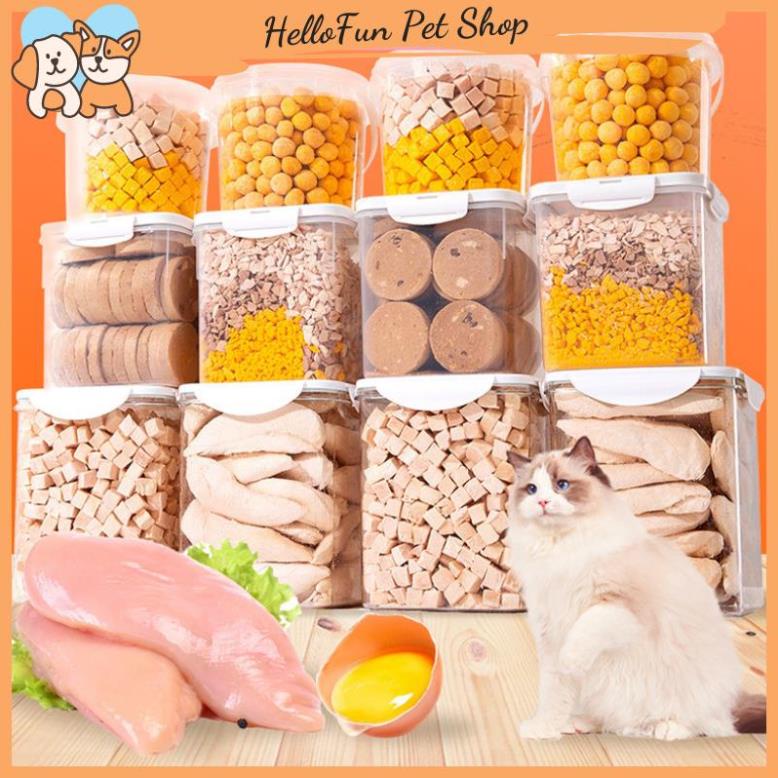 Thức ăn sấy khô cho chó mèo nhiều vị thơm ngon hấp dẫn