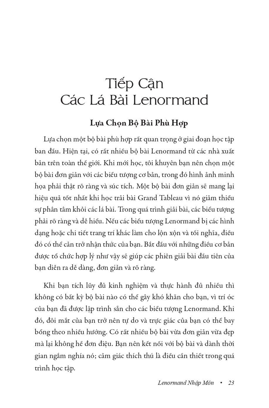 Sách - Lenormand Nhập Môn