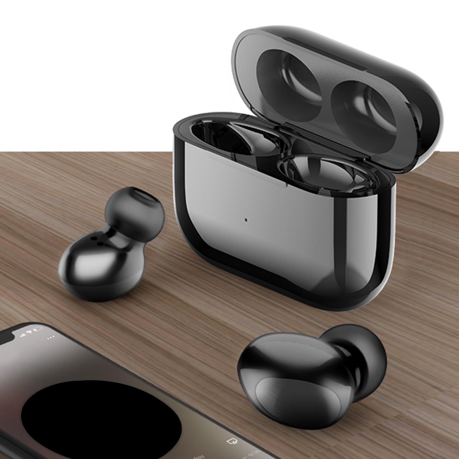 Bluetooth Headset Stereo Headphone Touch Earpiece Universal Earbuds Black