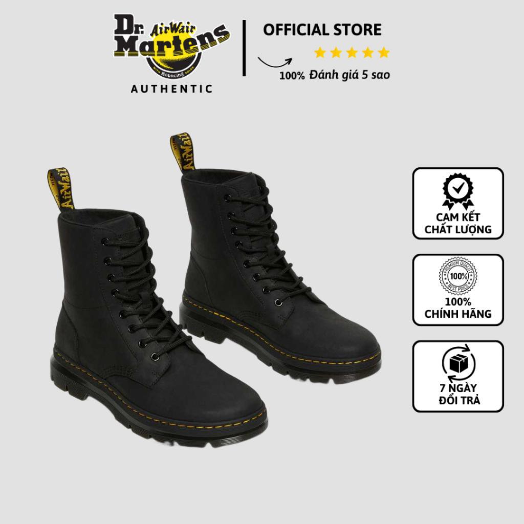 Giày Dr. Martens Hoàng Phúc Combs Leather Casual Boots Màu Đen Lịch Lãm