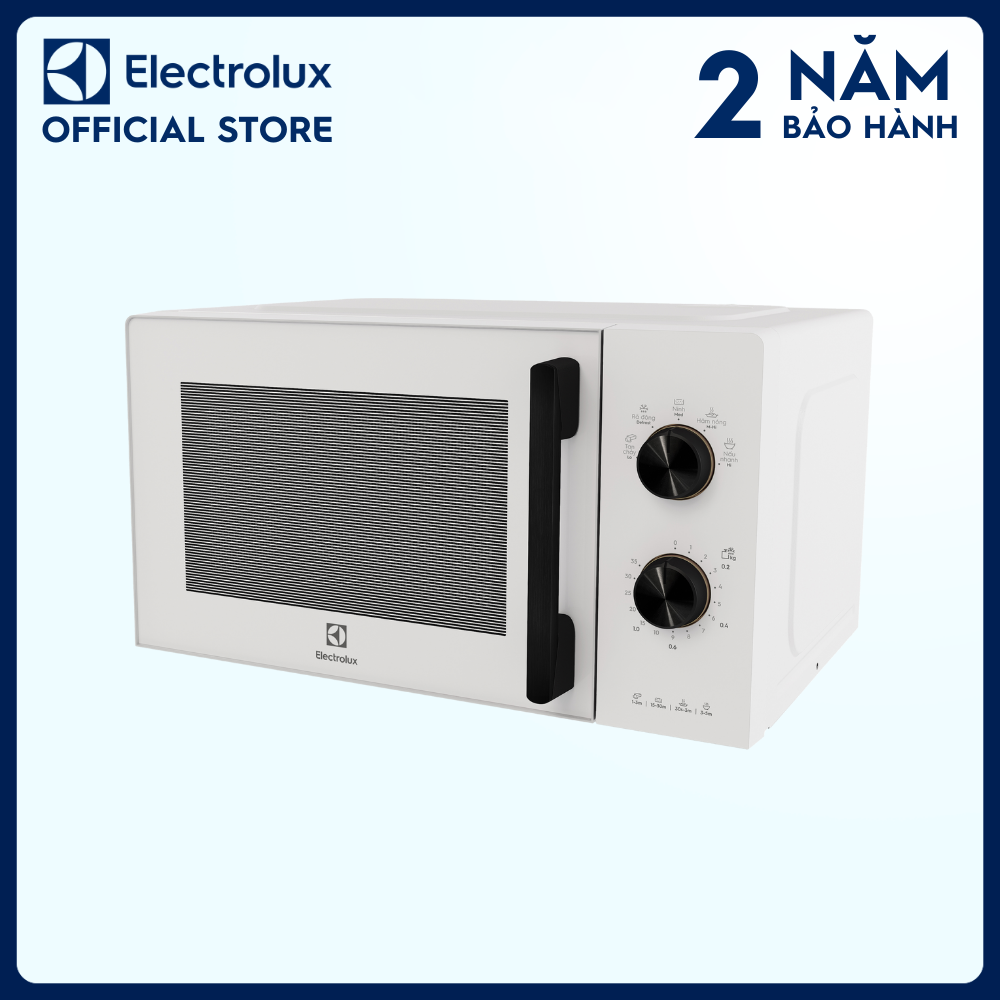 Lò vi sóng để bàn Electrolux UltimateTaste 300 20L - EMM20K22W - Chương trình cài sẵn tiện lợi, công suất lớn, hâm nóng nhanh hơn [Hàng chính hãng]