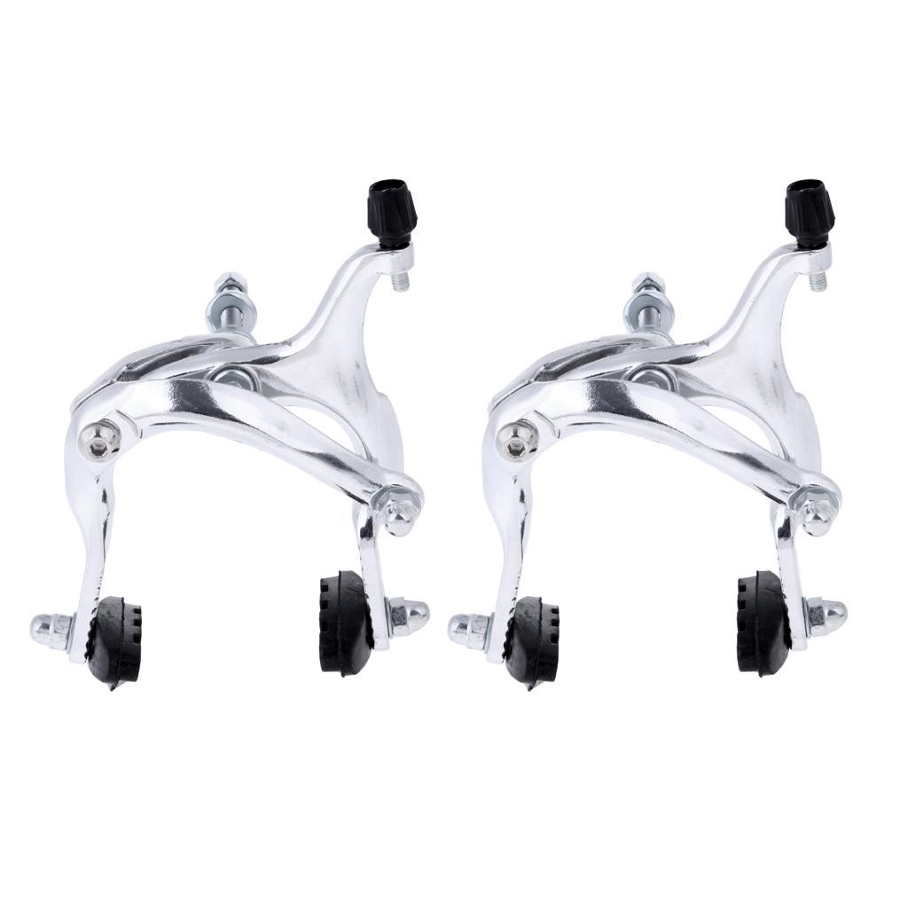 2X Long Arm Clamp Side Pull Caliper Brake Set Friction Wheel Brake Front