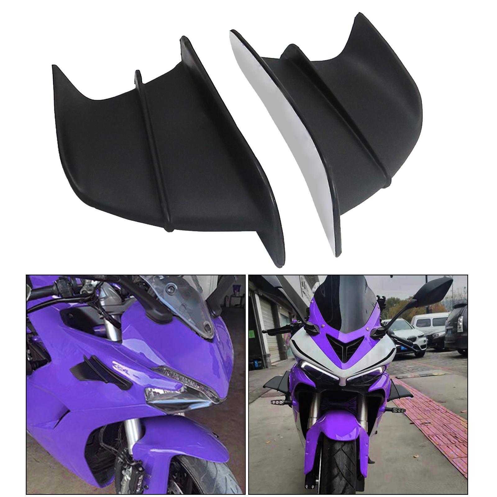 2 Piece Motorcycle Wing Glued Aerodynamic Wing Kit for Yamaha BWS GP