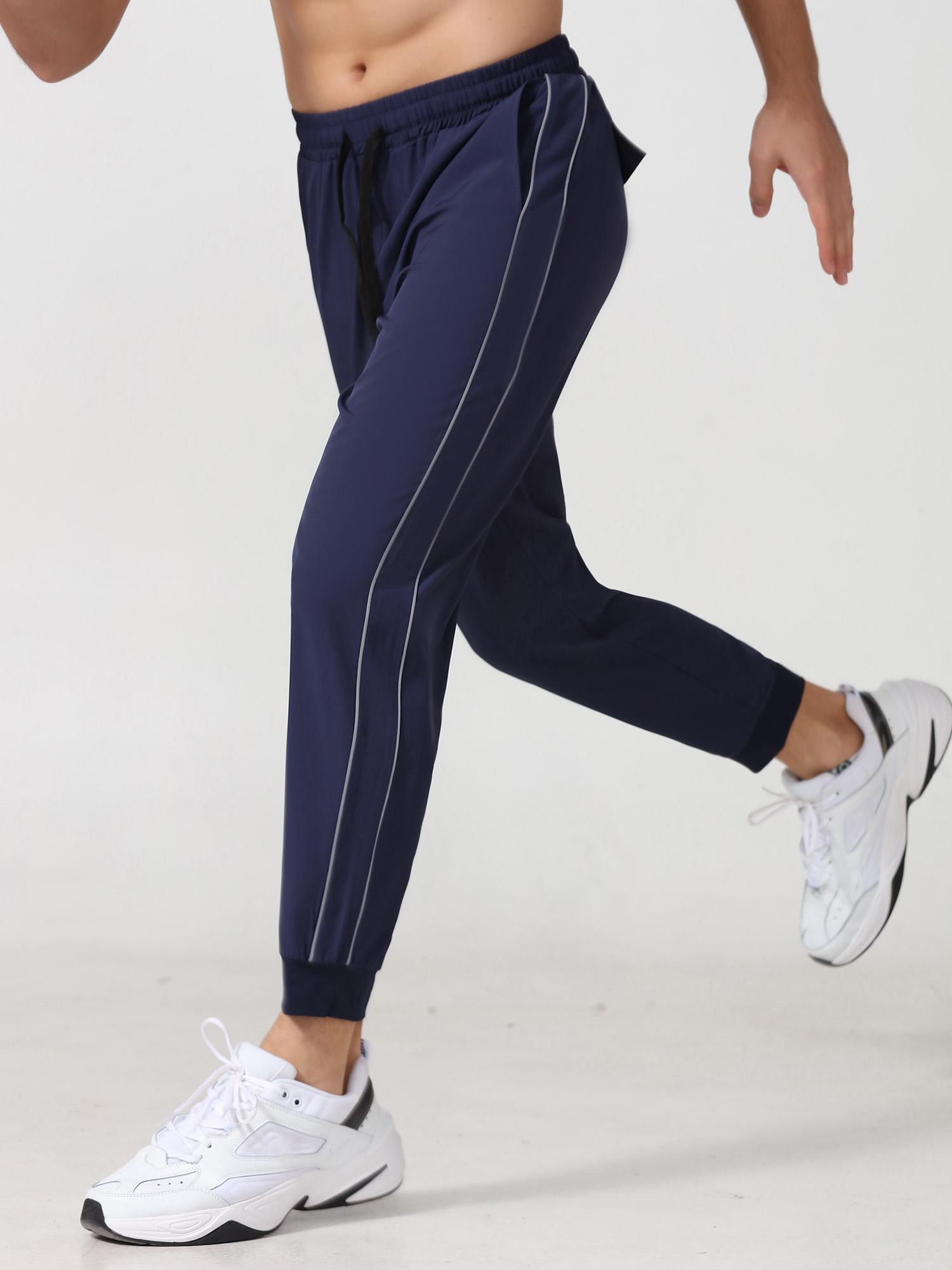 Quần Jogger Nam Quần thể thao có túi có dây phản quang Chạy bộ tập thể thao Người chạy bộ thể thao
