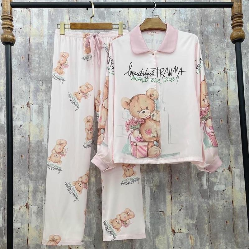 BỘ PYJAMA TAY BỒNG 020 - QUẢNG CHÂU CAO CẤP