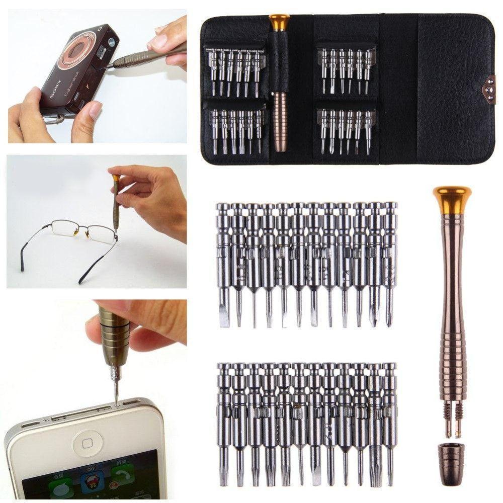 24pcs Precision Mini Screwdriver Set for Laptop Watch Glasses Mobile Repair
