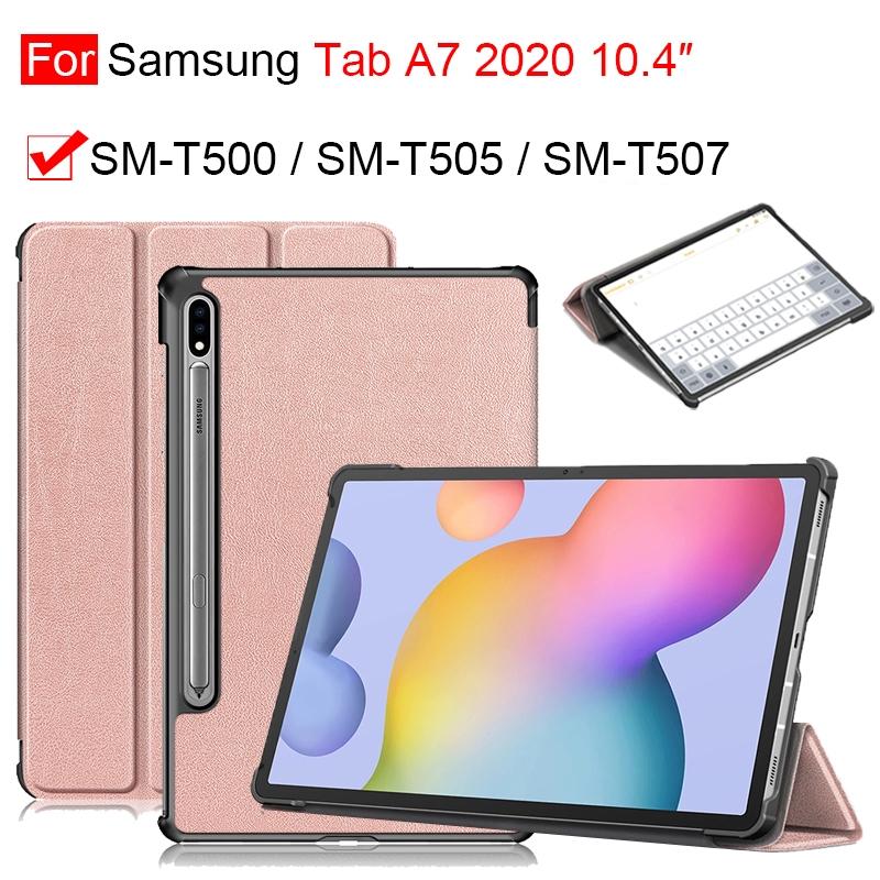 Bao da Ipad khóa từ tính thông minh có giá đỡ cho Samsung TAB A7 10.4inch T500 T505 T507