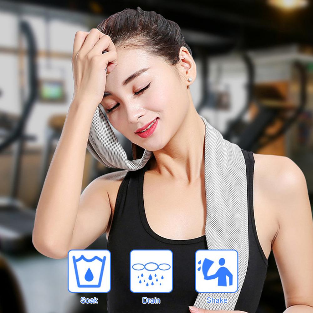 Khăn làm mát nhanh khô, Siêu thấm hút, Chống tia UV, thích hợp cho hoạt động thể thao