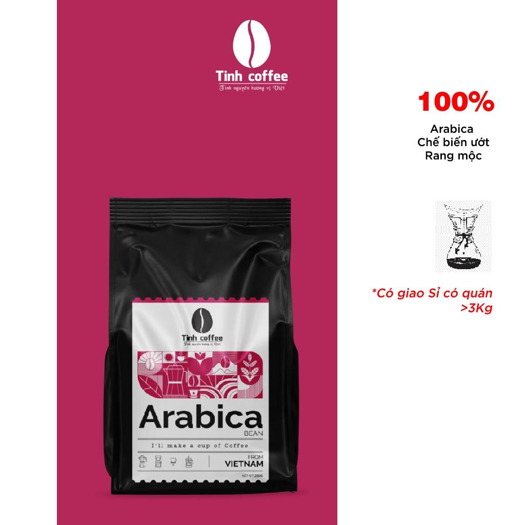 100% Cà phê Arabica LÂM HÀ Tinh Coffee Vị chua thanh, thơm nhẹ, hậu ngọt nguyên chất, rang xay mộc - 250gr / 500gr
