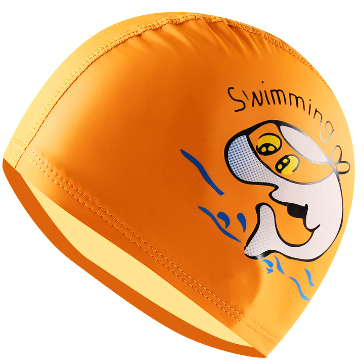 Mũ bơi cho bé, nón bơi cho bé trai và bé gái chất da PU chống thấm nước, co giãn tốt hình cá đủ màu sắc cho bé thoải mái bơi lội – NB006