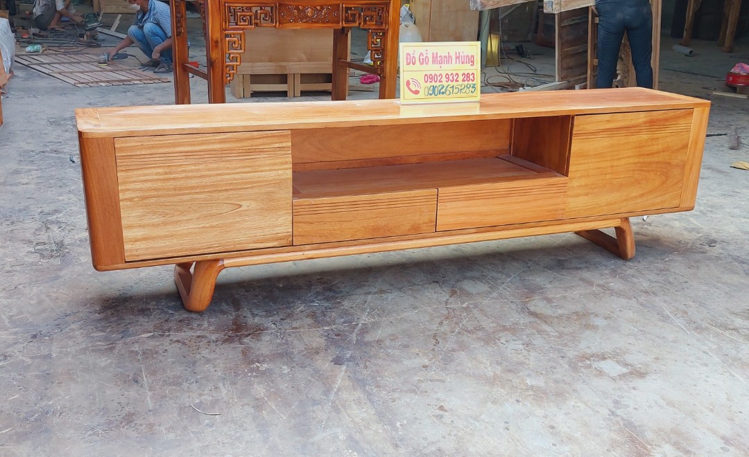 Tủ tivi , kệ tivi gỗ gõ đỏ mẫu cân 1m20 đến 1m80