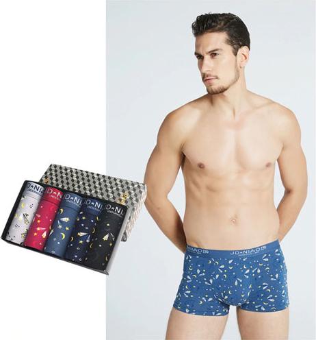 Hộp 5 Quần lót (Quần sịp) boxer nam hình sao