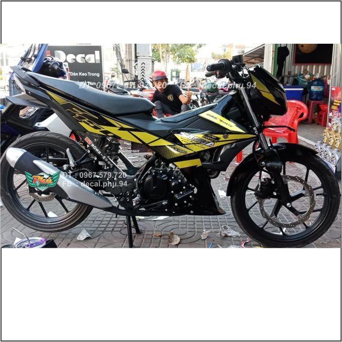 Tem Rời Satria vàng đen