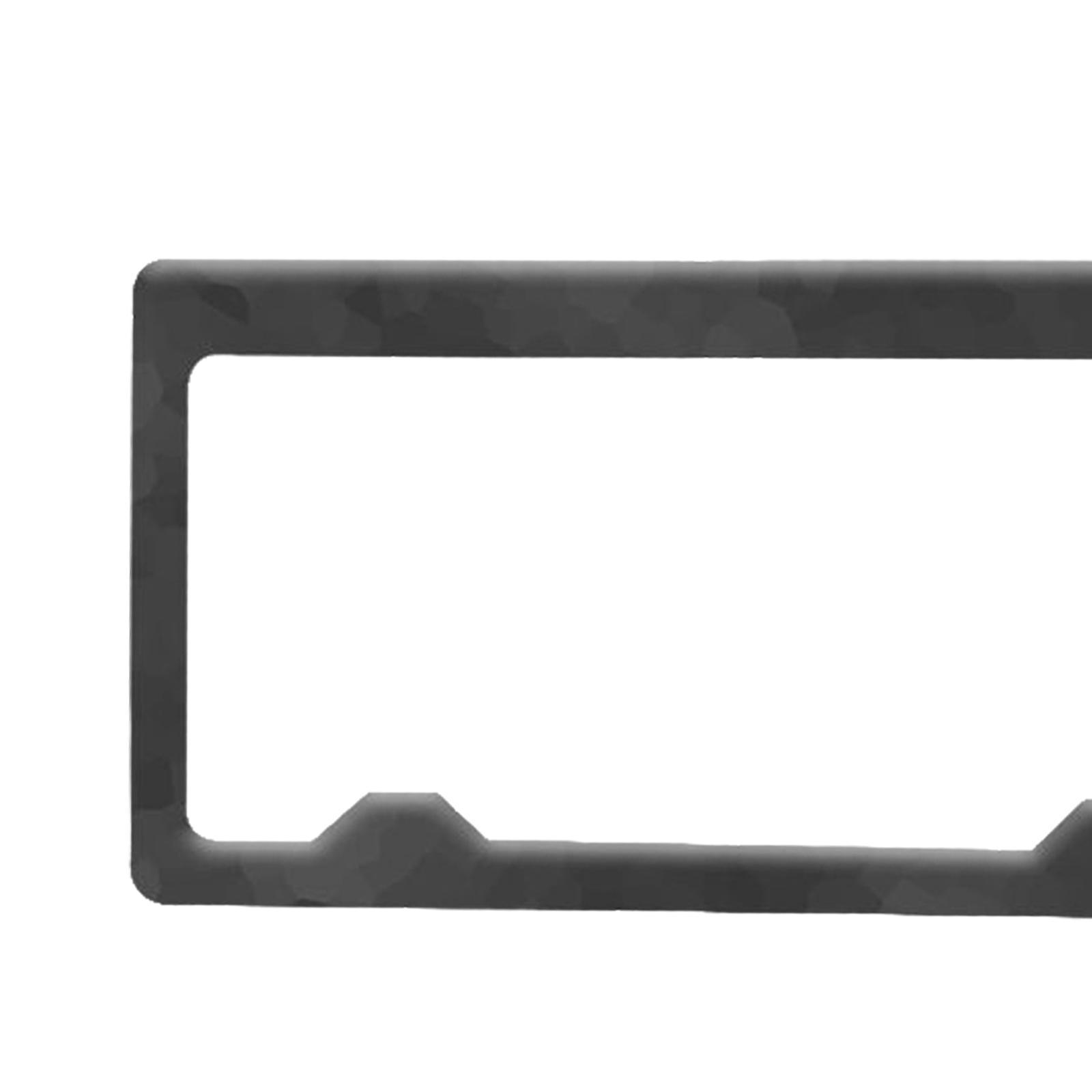 Car Tag Holder Hardware Kit Universal Black Carbon Bracket License Plate Frame Front and Rear Mounting