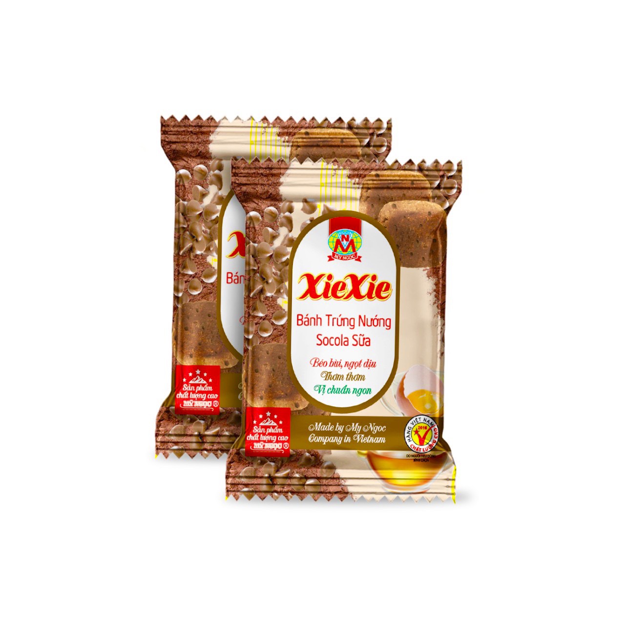 1Kg Bánh trứng nướng XIEXIE SOCOLA sữa tươi MỸ NGỌC