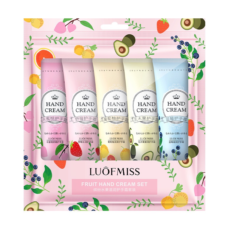 Set 5 tuýp Kem Tay Vị Trái Cây LUÔFMISS