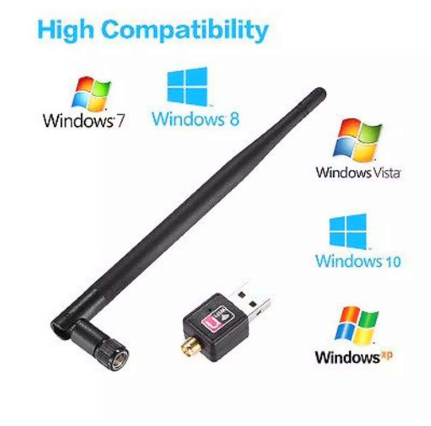 BỘ THU PHÁT SÓNG WIFI USB CHO MÁY TÍNH BÀN LAPTOP ĐA NĂNG
