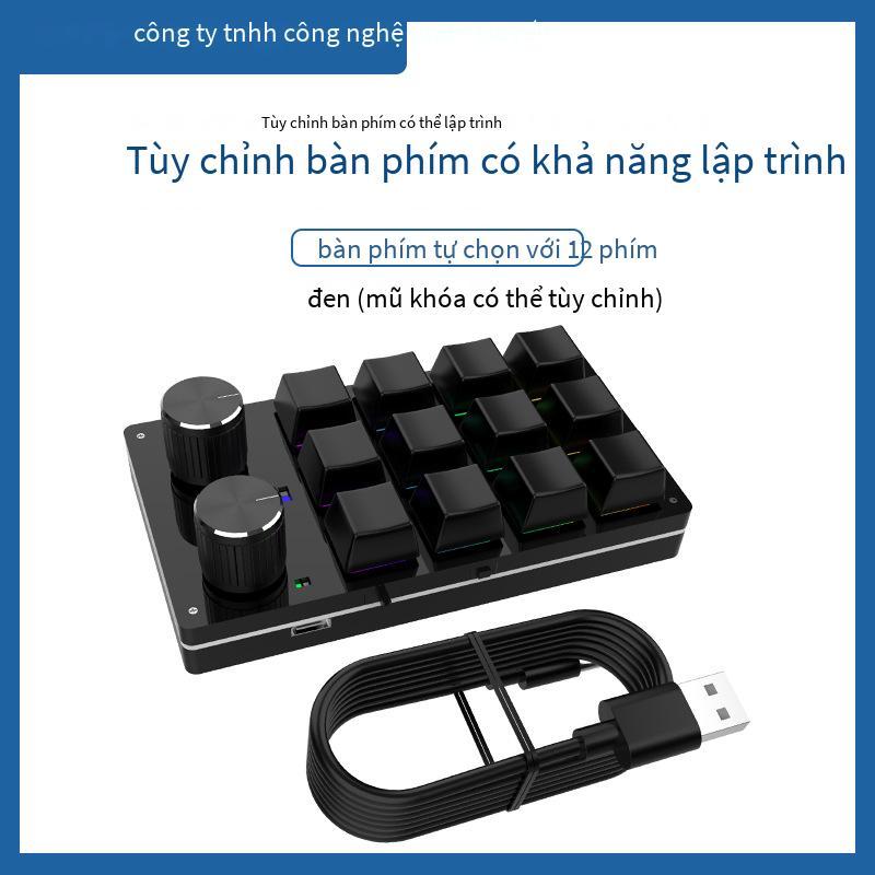 Giá thấp nhất 12 phím Bluetooth có dây tùy chỉnh lập trình vẽ bàn phím nhỏ gọn phím tắt sao chép dính điều chế âm lượng một phím