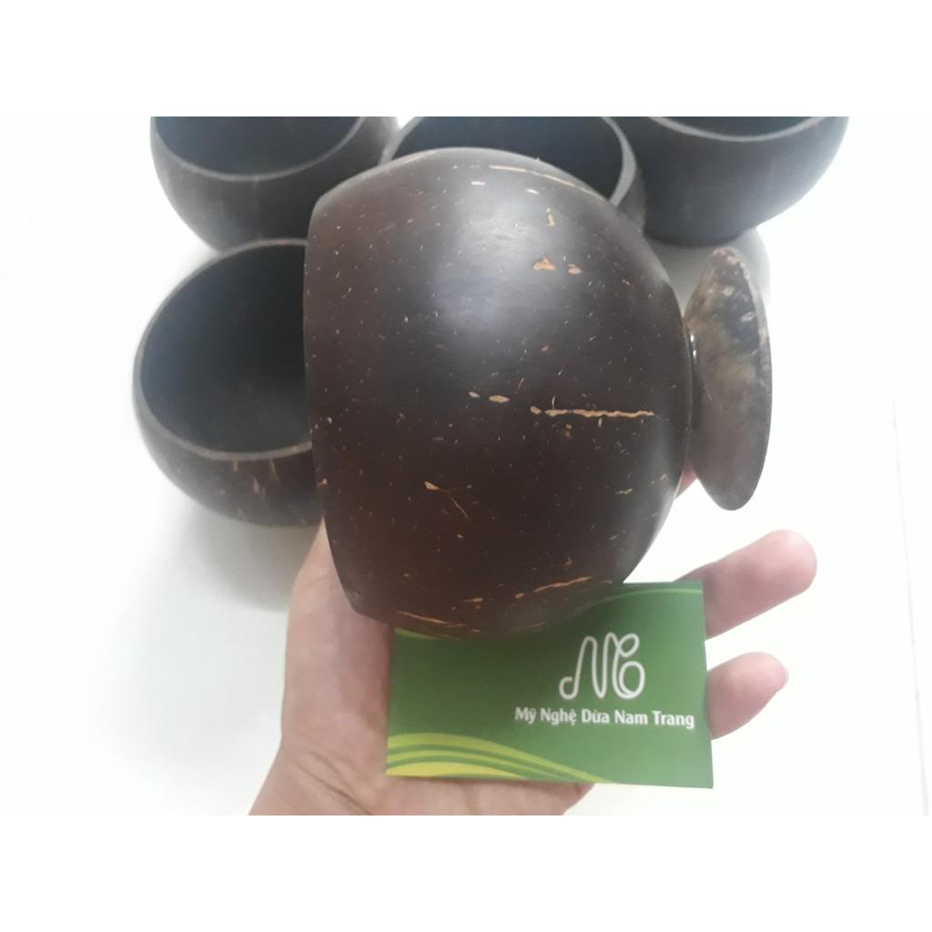 Ly gáo dừa đựng trà sữa sinh tố