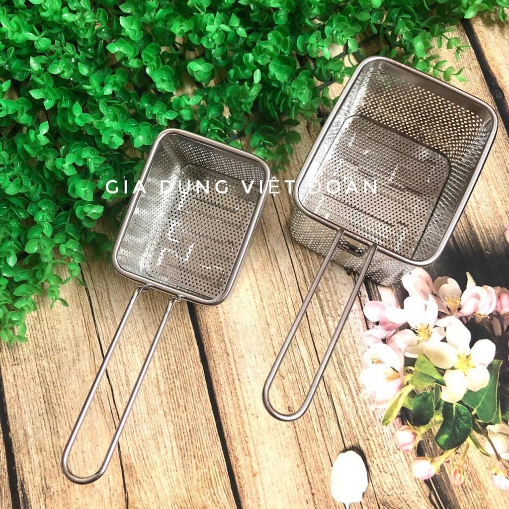 Rổ Lưới Chiên - Inox Dày Không Rỉ Nhiều Size Giá Tốt- Dụng Cụ Nhà Bếp