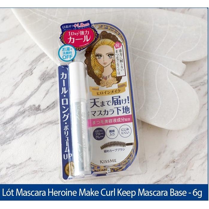 Mascara Lót Nền Chống Trôi, Nâng Dài Mi Kissme Heroine Make Curl Keep Mascara Base  (6g)