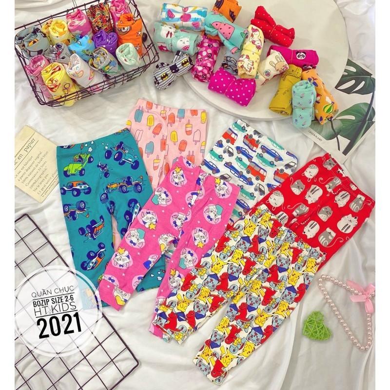 Sale giảm giá kịch sàn Quần thu đông cho bé trai bé gái chất cotton bozip dầy dặn cực đẹp( 2021 hình thật shop chụp