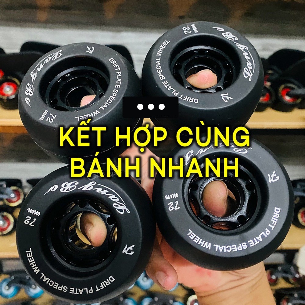 Bánh xe cho ván trượt patin Free line Langbo siêu đàn hồi 78AB