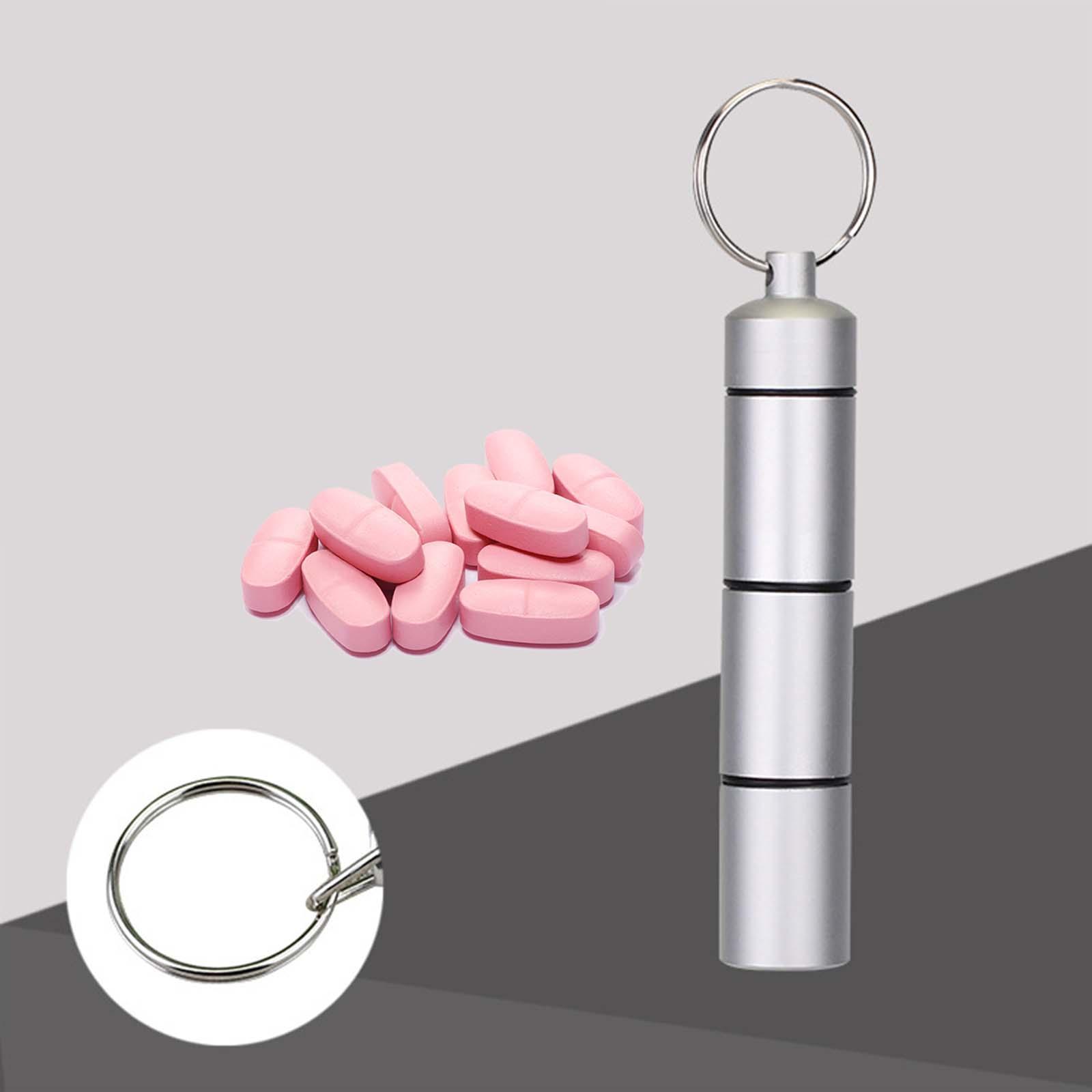 Portable Tablet Pill Container Medicine Case Pill Box Organizer for Pocket Travel