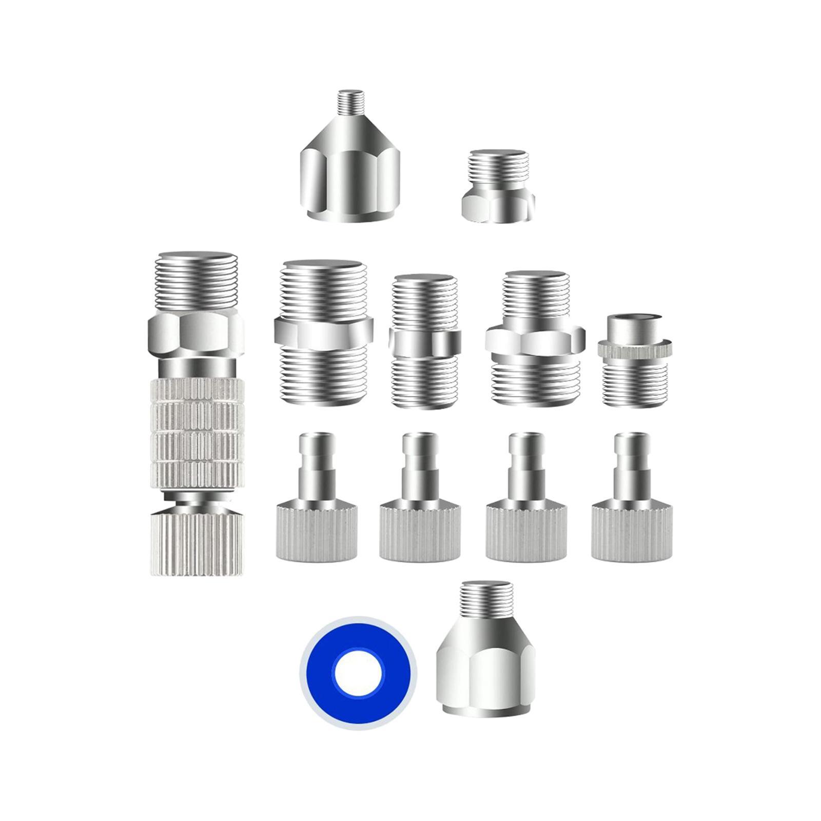 13 Pieces Airbrush Adaptor Set Durable Airbrush Disconnect Fitting Connector