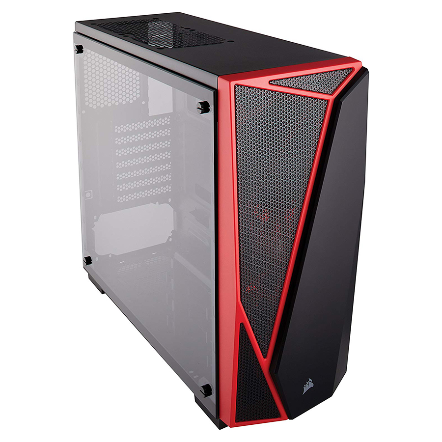 Thùng Máy Corsair Carbide Spec-04 Mid-Tower Termpered Glass, Black &amp; Red_CC-9011117-WW - Hàng Chính Hãng