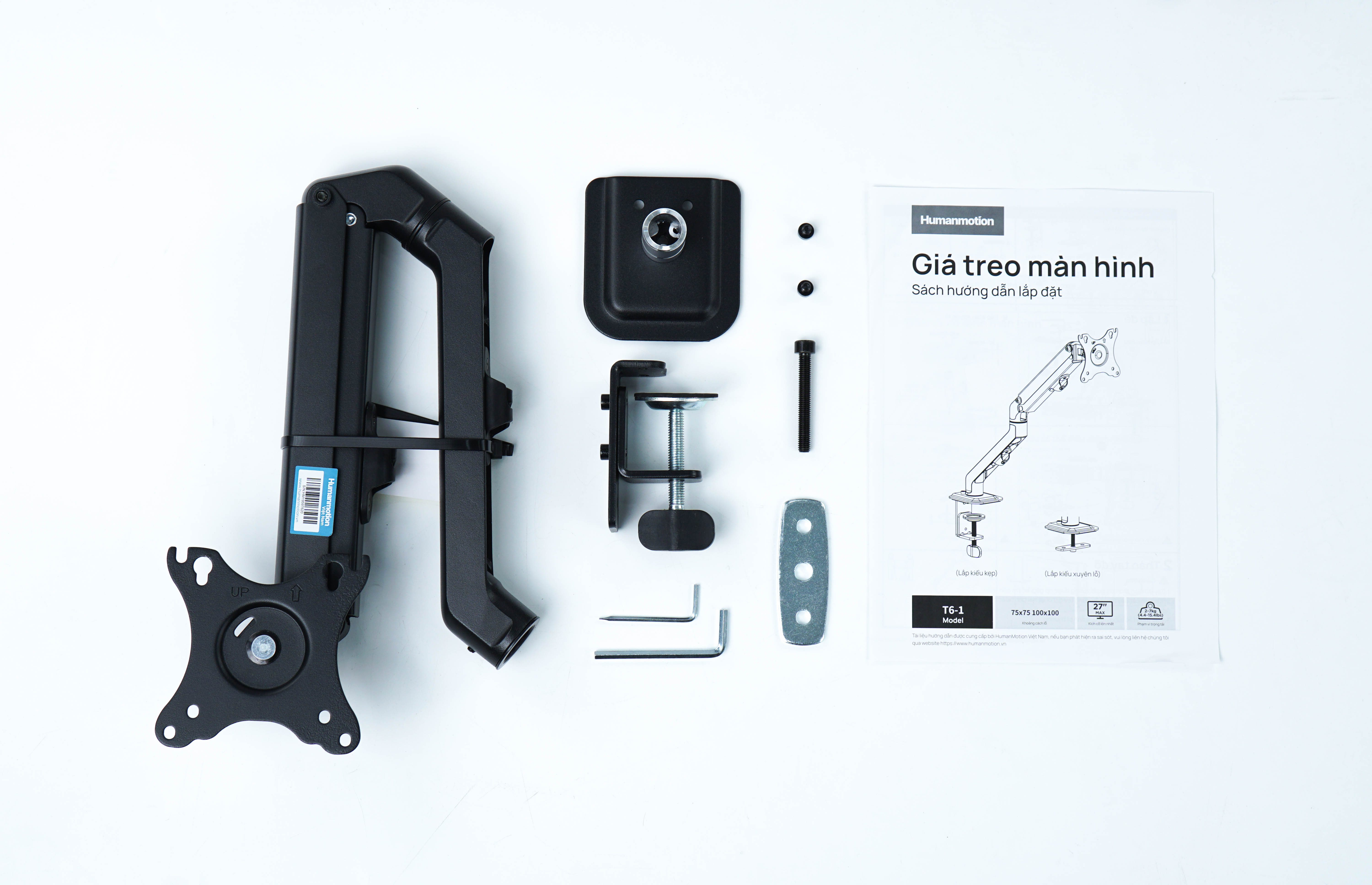 Giá treo màn hình máy tính Human Motion T6 - Hàng Chính Hãng