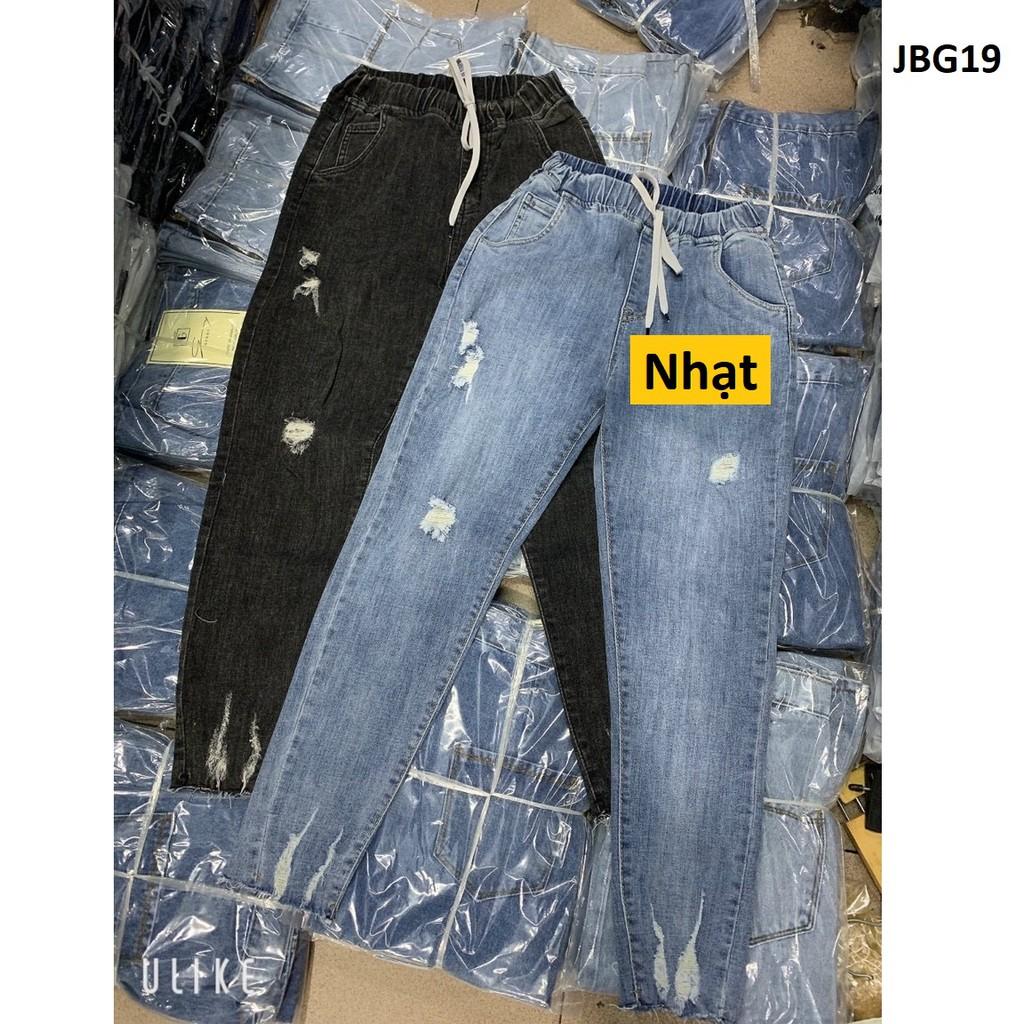 Quần jean baggy lưng thun co giãn JBG18