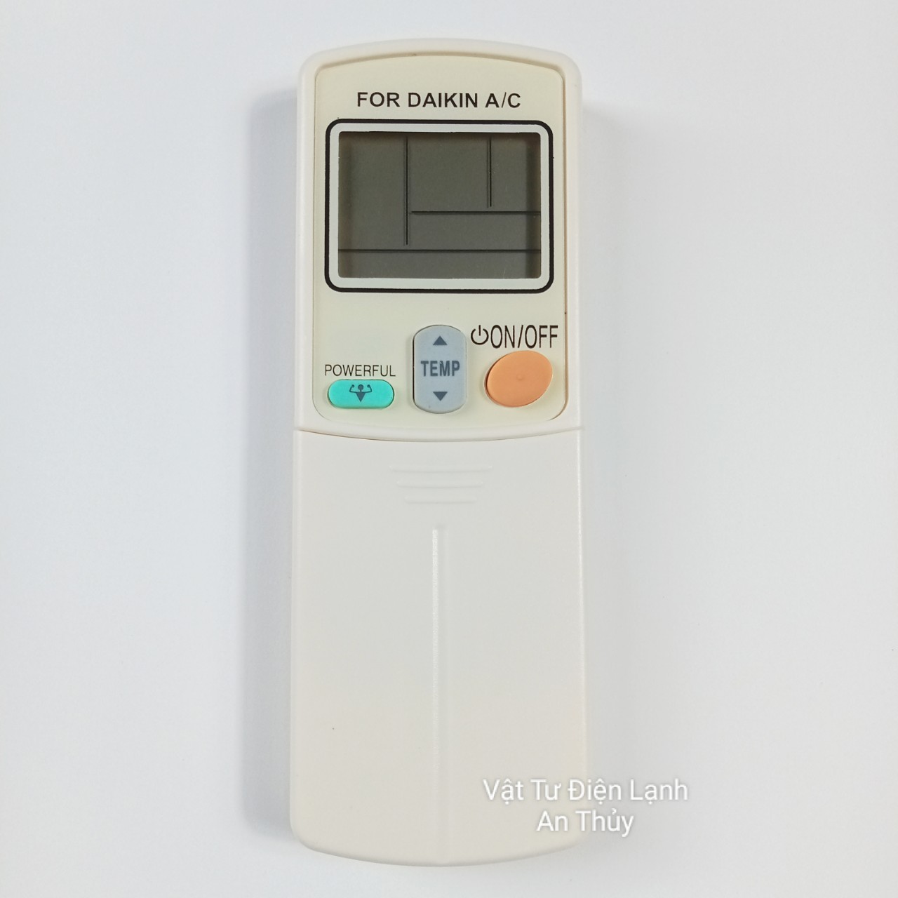 Remote máy lạnh ĐAIKIN viền đen 1 nút xanh - Điều khiển máy lạnh ĐAIKIN - Remote điều hòa ĐAIKIN - Điều khiển điều hòa ĐAIKIN