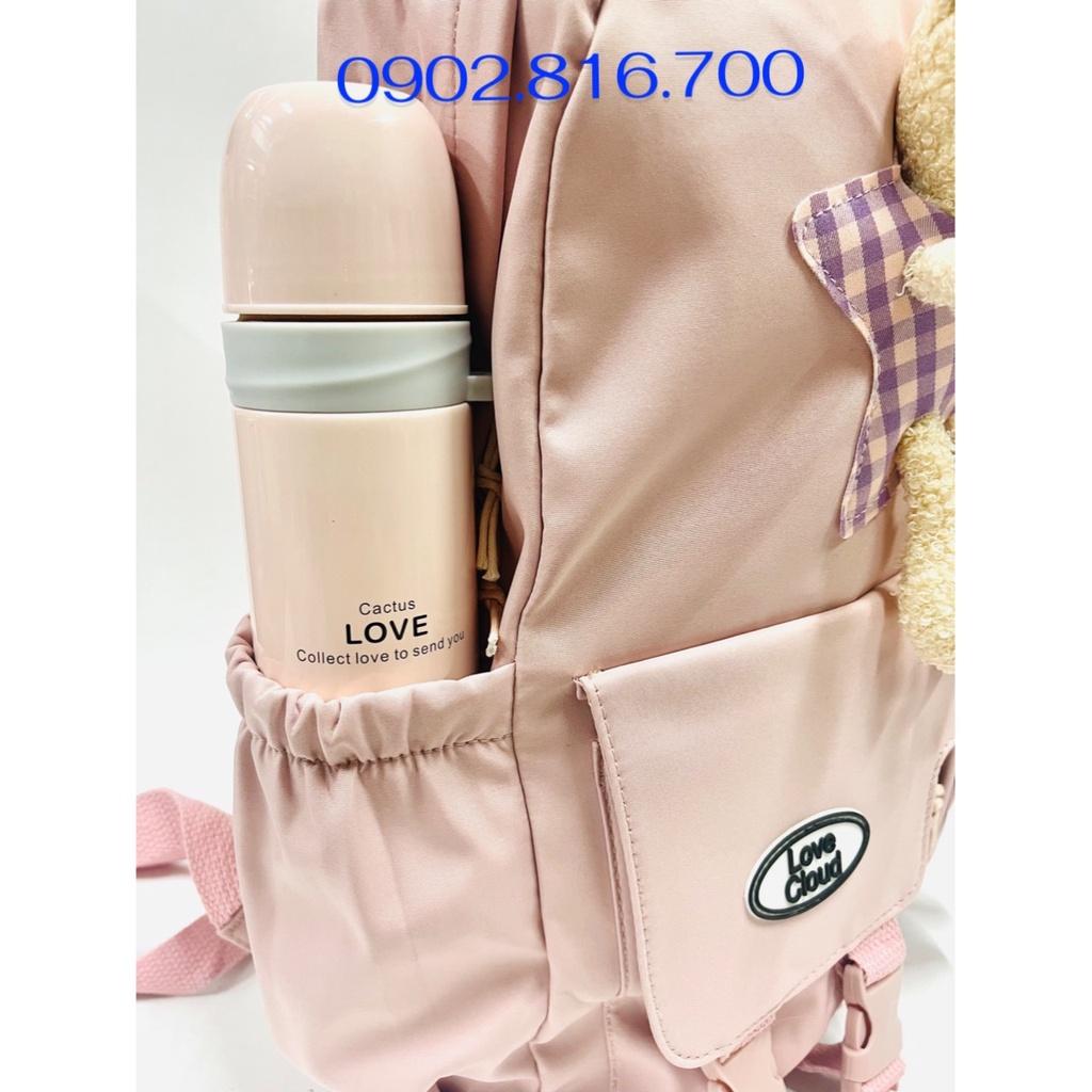 BALO NỮ THỜI TRANG KÈM GẤU XINH ĐI HỌC CẤP 1 CẤP 2 CẤP 3 - ĐI CHƠI - ĐI LÀM CHỐNG THẤM NƯỚC