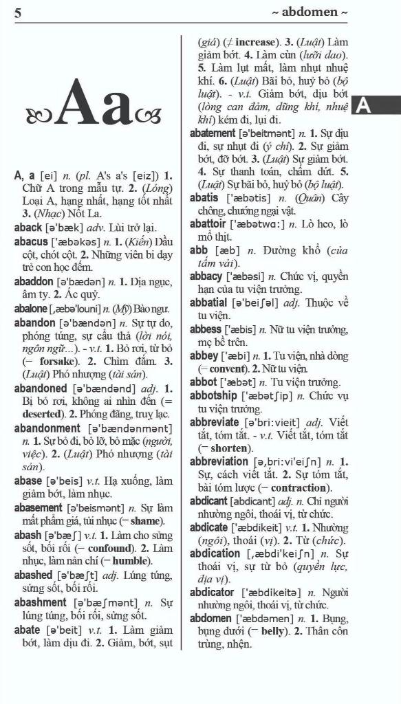 Sách - Từ Điển Anh-Việt - English-Vietnamese Dictionary - 100000 Từ