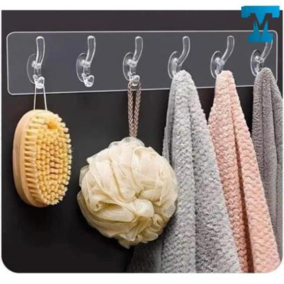 - Thanh 6 Móc Dán Tường VAIO 30 x 6 cm Siêu Dính Chắc Chắn Tiện Dụng