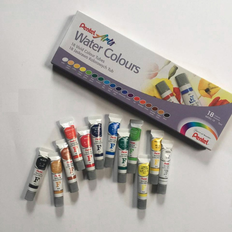 Màu nước 18 màu Pentel WFRS-18