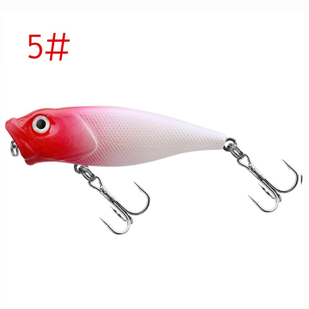 Popper Fishing Lure 7cm 8.5g Hard Bait Artificial Topwater Bass Trout Pike Wobbler Tackle Lure With 2 Treble Hooks