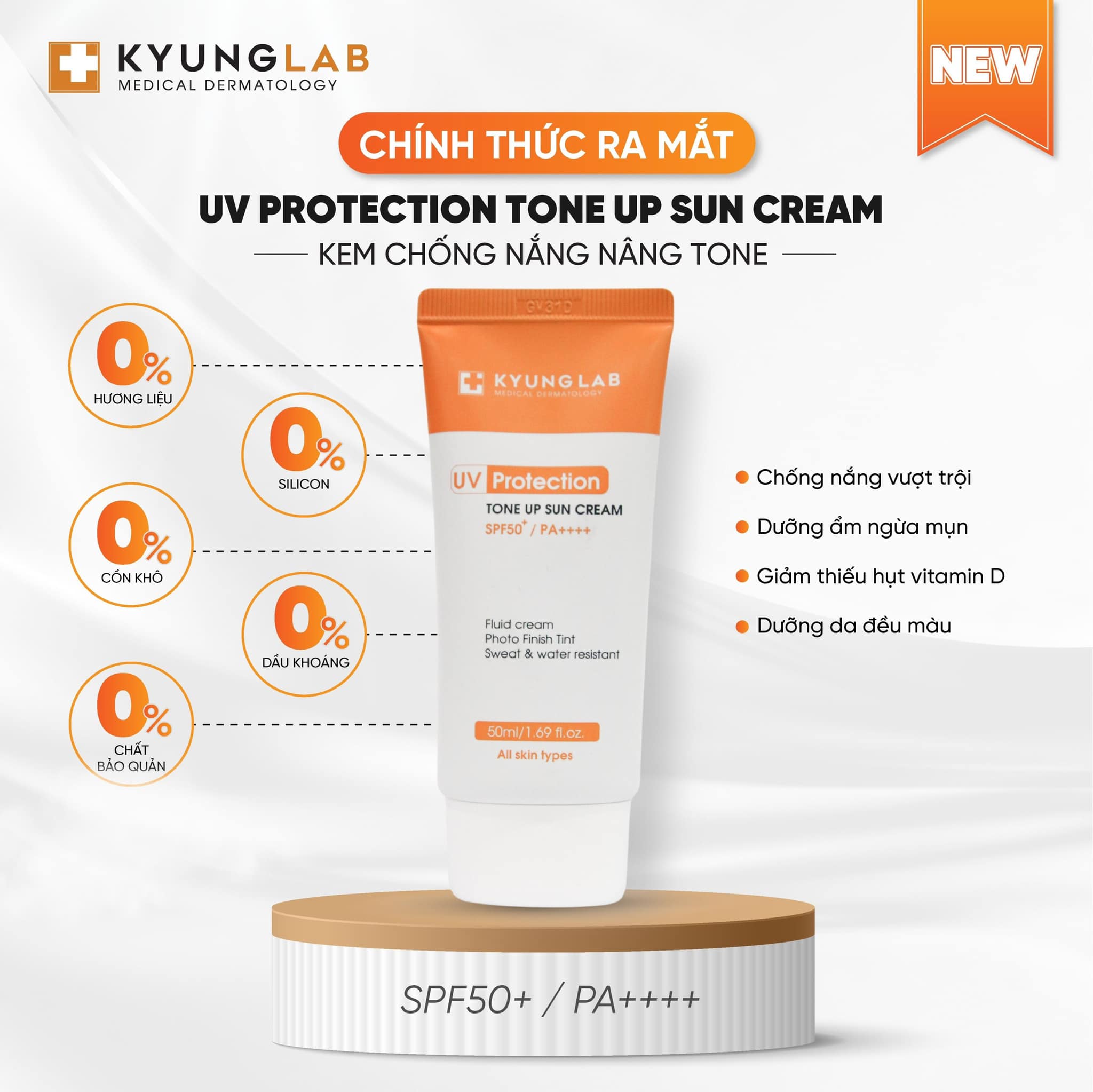 Kem chống nắng nâng tone Kyung Lab UV Protection Tone Up Sun Cream - 50ml