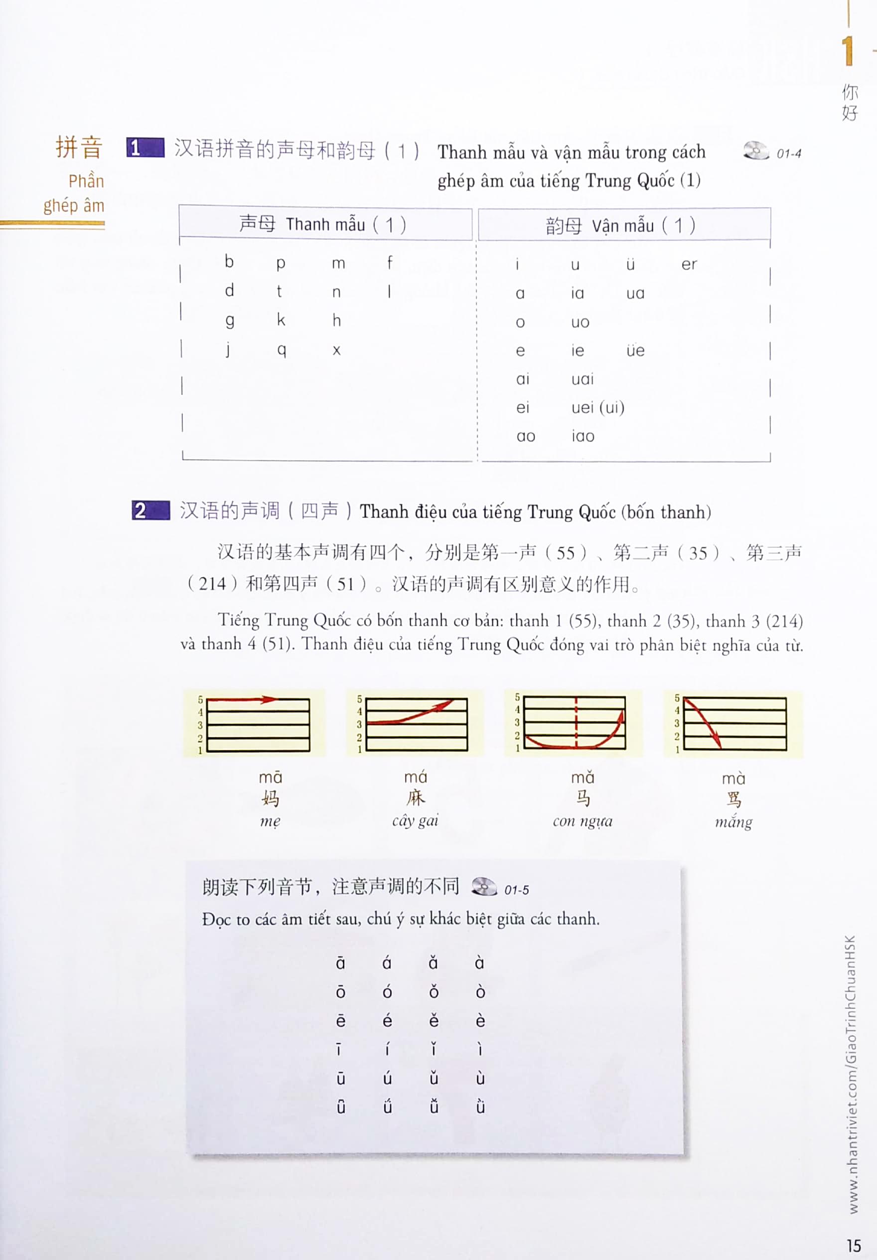 Combo Sách Giáo Trình Chuẩn HSK 1 - Sách Bài Học Và Bài Tập