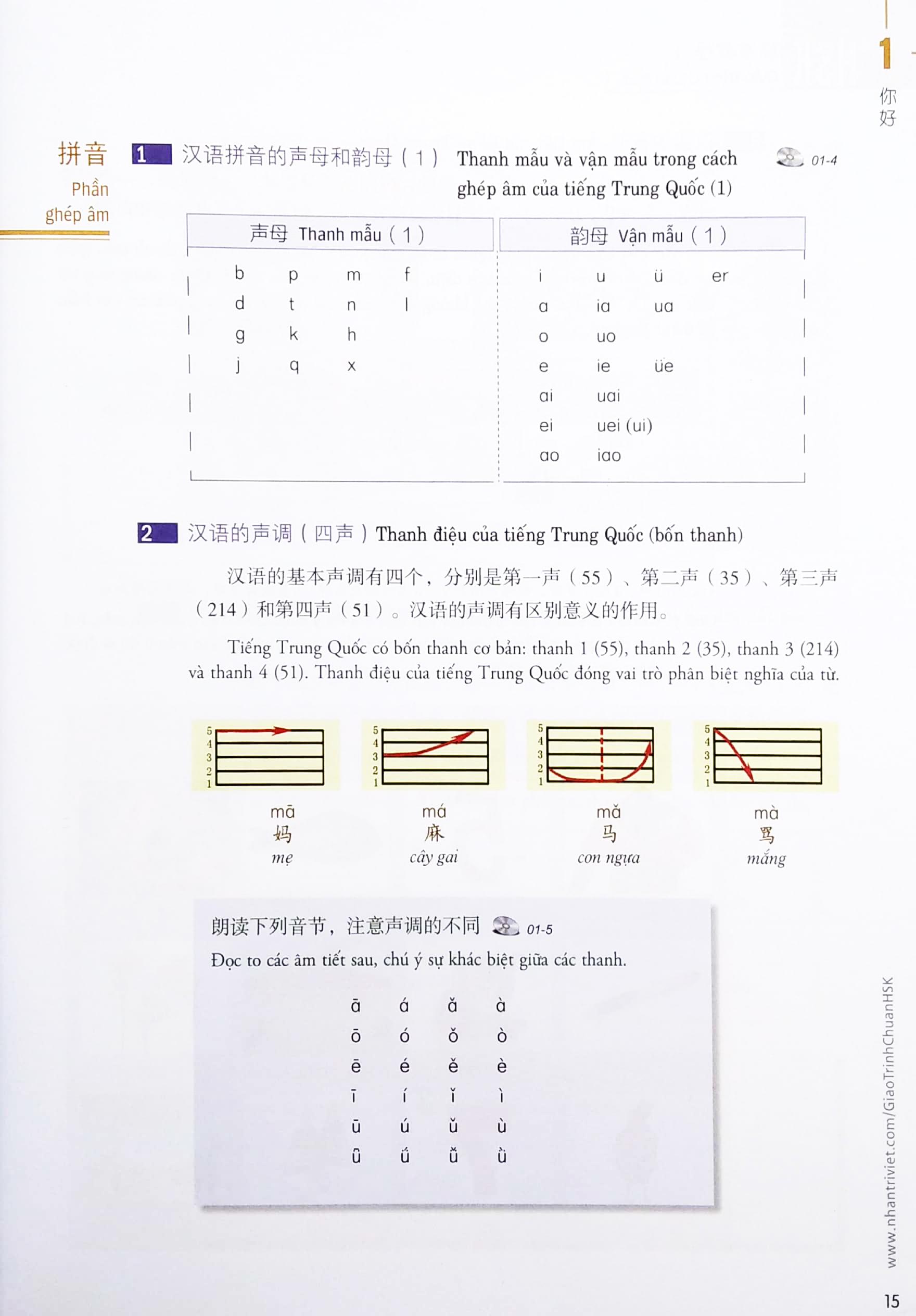 Combo Sách Giáo Trình Chuẩn HSK 1 - Sách Bài Học Và Bài Tập (Bộ 2 Cuốn)