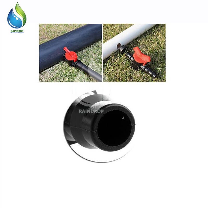 VAN KHÓA KHỞI THỦY ỐNG PE 20 KÈM RON