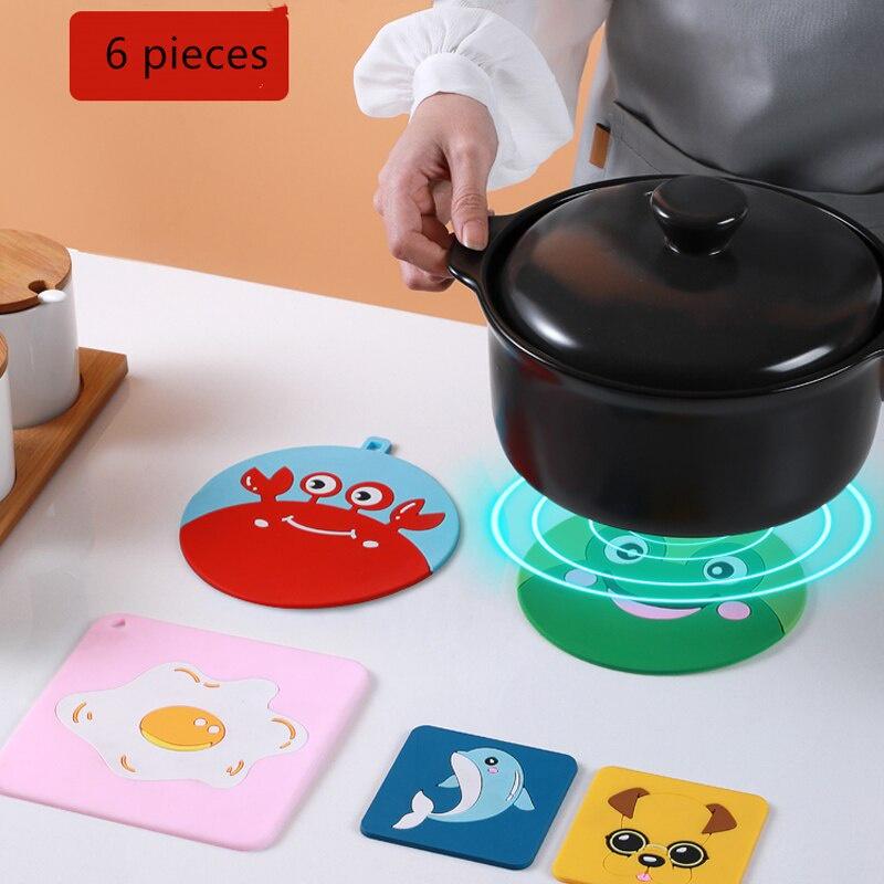 Tableware Pad Placemat Table Mat PU Leather Heat Insulation Non-Slip Simple Placemats Disc Coaster Placemat for Dining Table