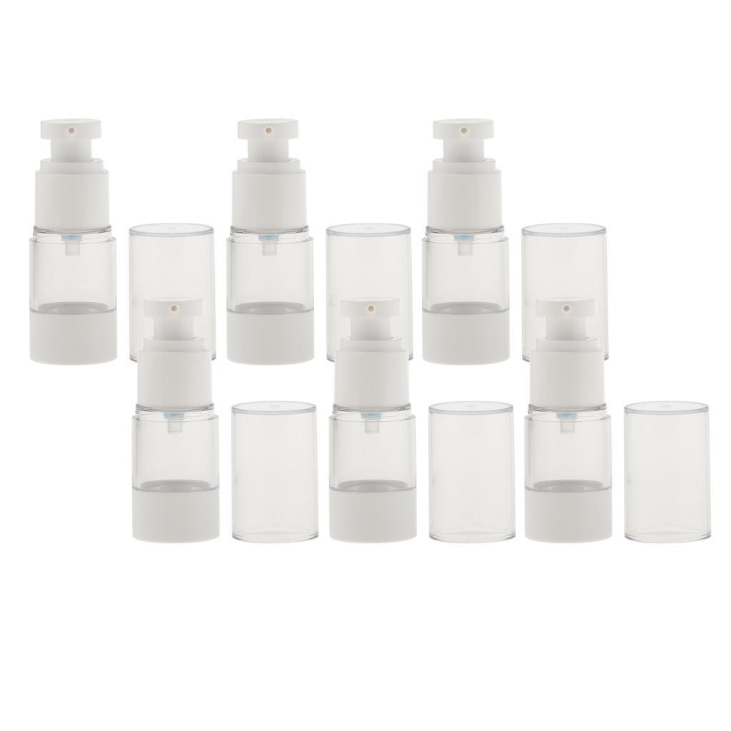 6 Pieces Empty Beauty Moisturizing Vacuum Spray Bottle Perfume Pump Sprayer 15 / 30 ml for Women Daily Use