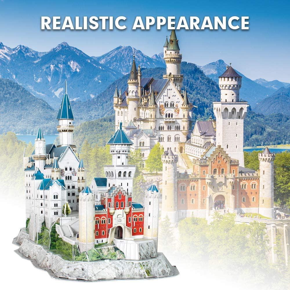 Mô hình giấy 3D - Lâu đài cổ tích Neuschwantein - Đức